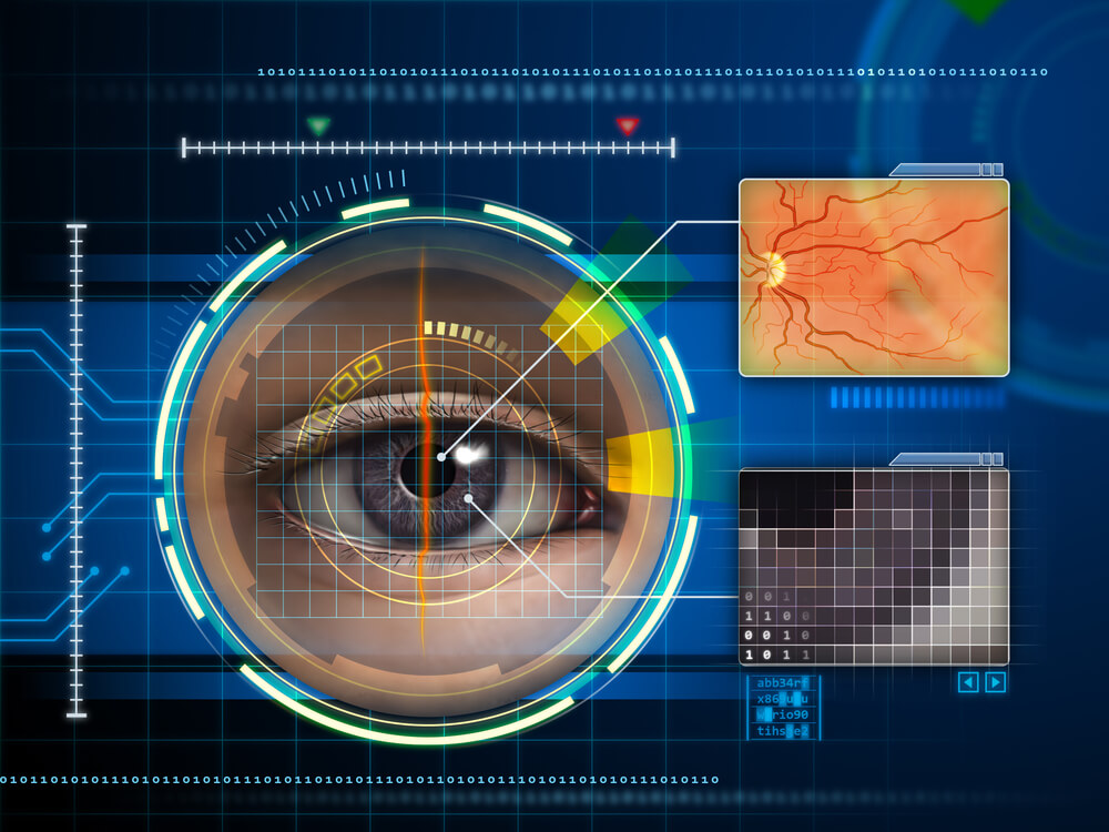 graphic of retina scan